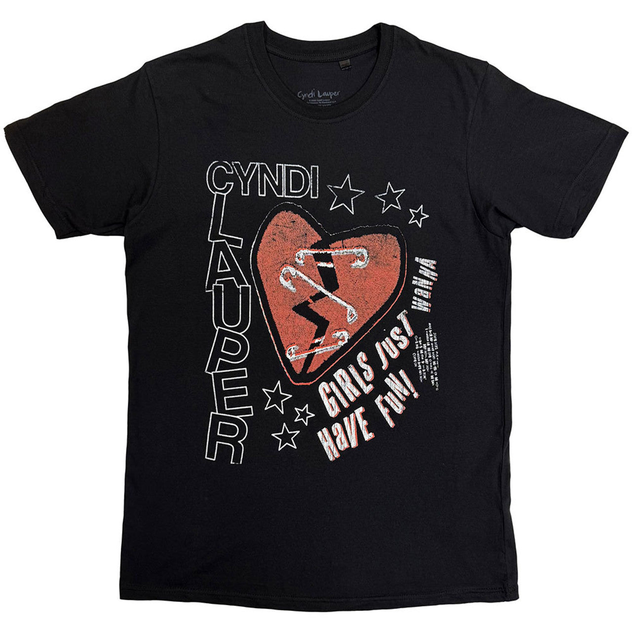 CYNDI LAUPER Attractive T-Shirt, Heart