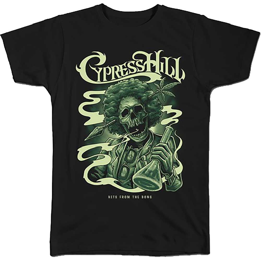 CYPRESS HILL Attractive T-Shirt, Skull Bong