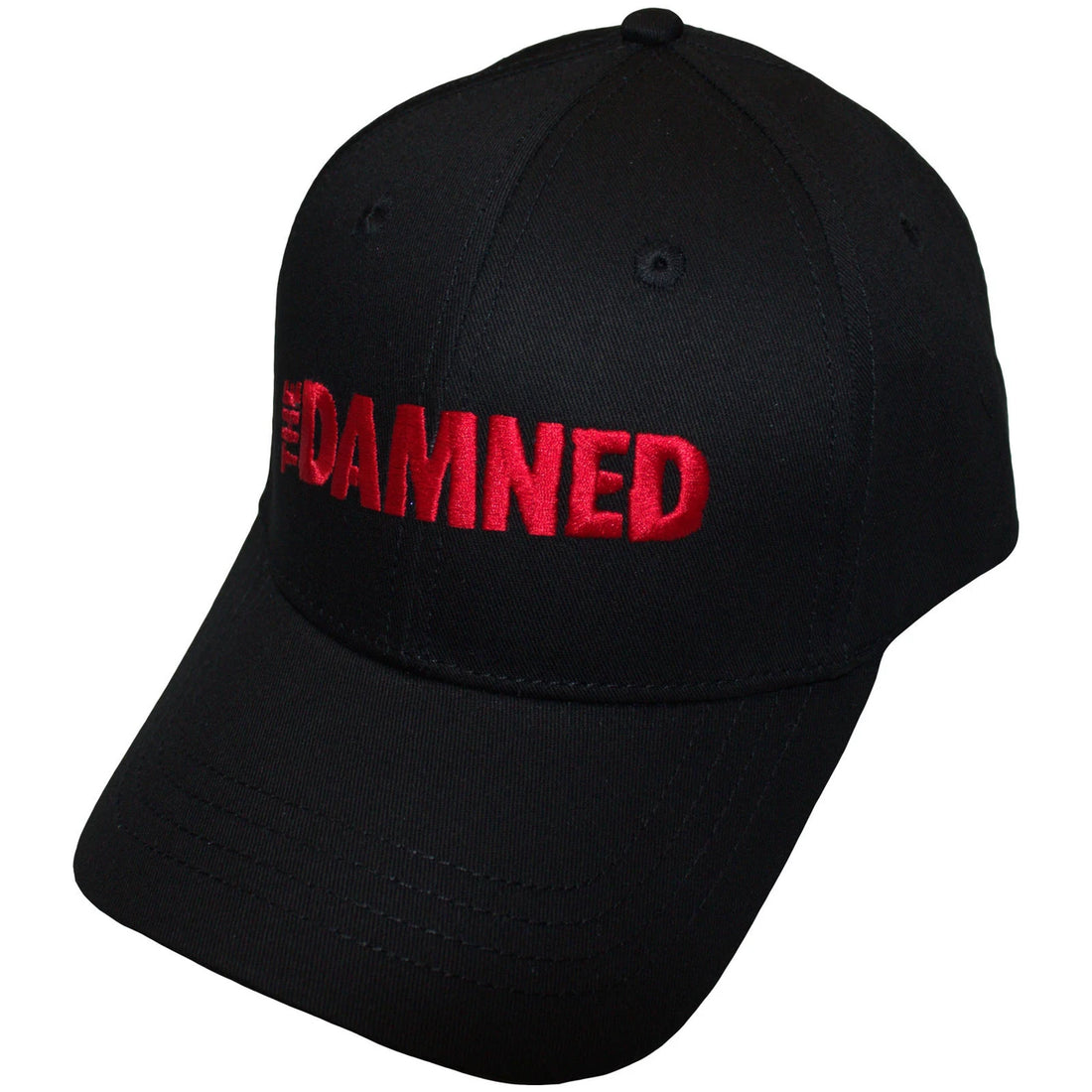 THE DAMNED Baseball Cap, Red Text Logo