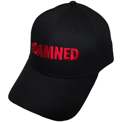 THE DAMNED Baseball Cap, Red Text Logo
