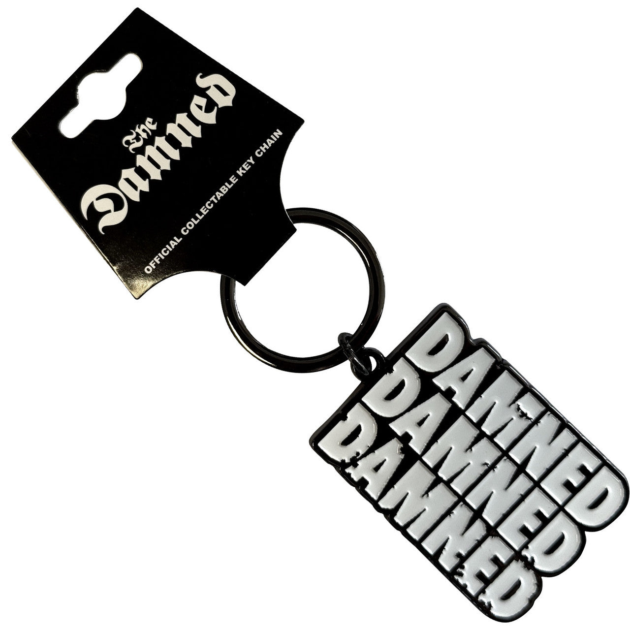 THE DAMNED Keychain, Stacked Logo