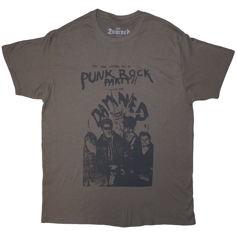 THE DAMNED Attractive T-Shirt, Party Flyer