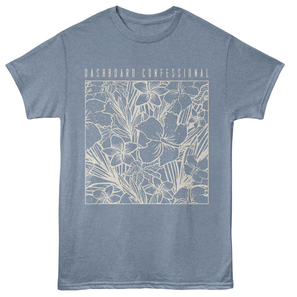 DASHBOARD CONFESSIONAL Eye-Catching T-Shirt, FLORAL