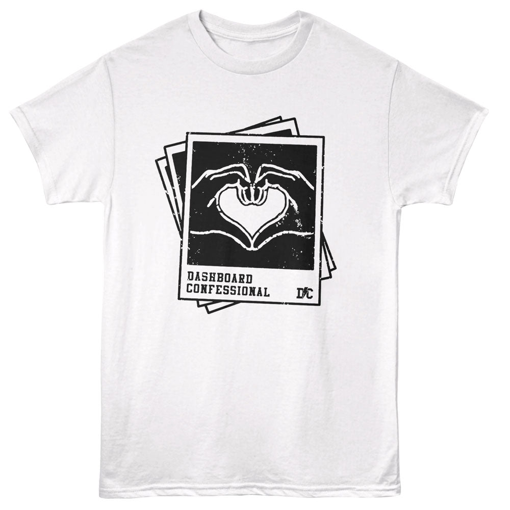 DASHBOARD CONFESSIONAL Eye-Catching T-Shirt, PICTURES HAND HEART