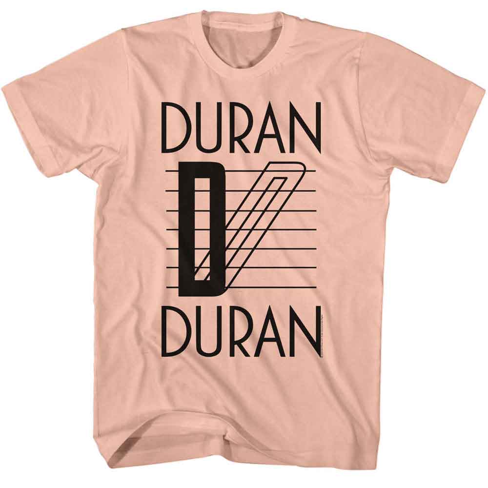 DURAN DURAN Eye-Catching T-Shirt, Lines Logo