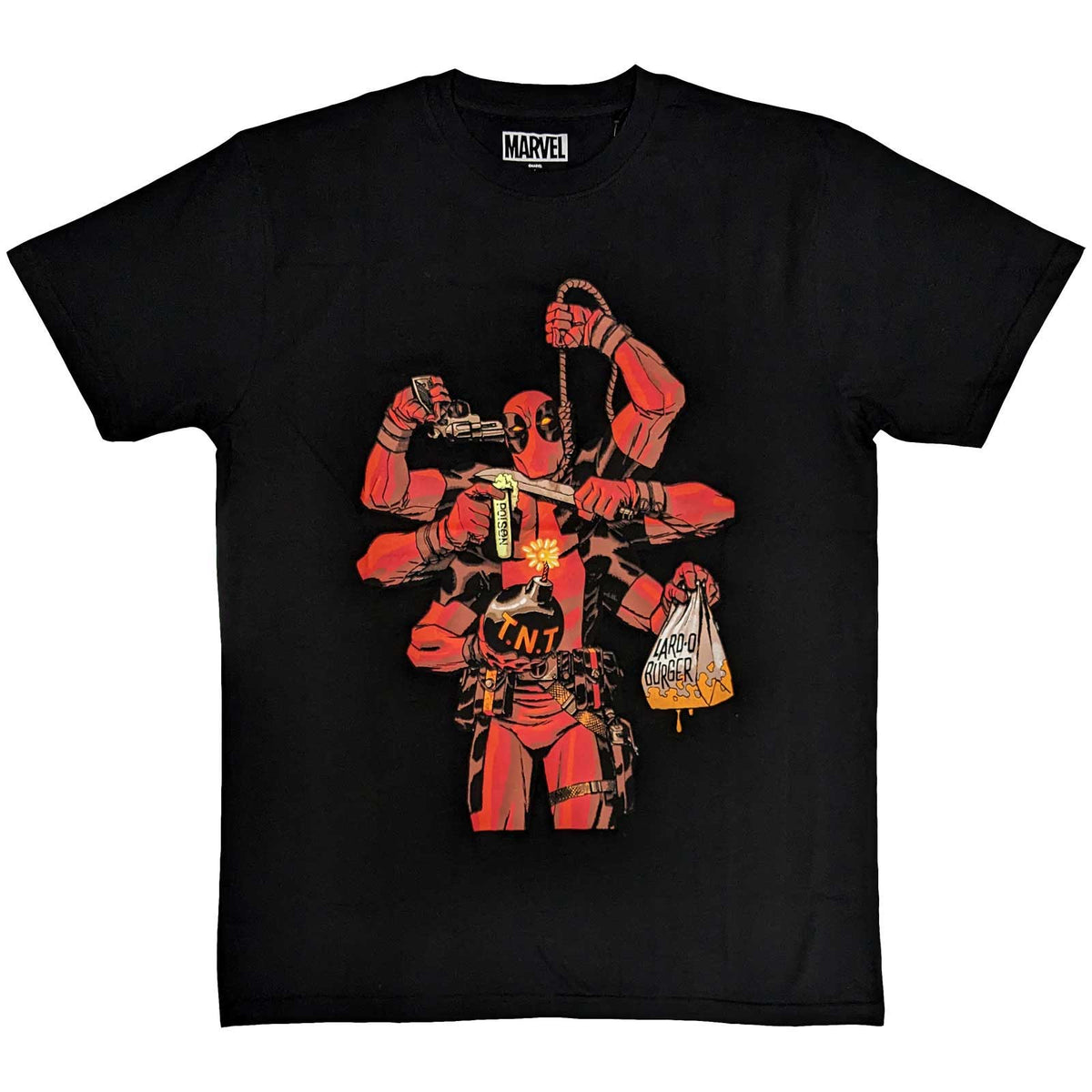 MARVEL COMICS Attractive T-shirt, Deadpool Arms
