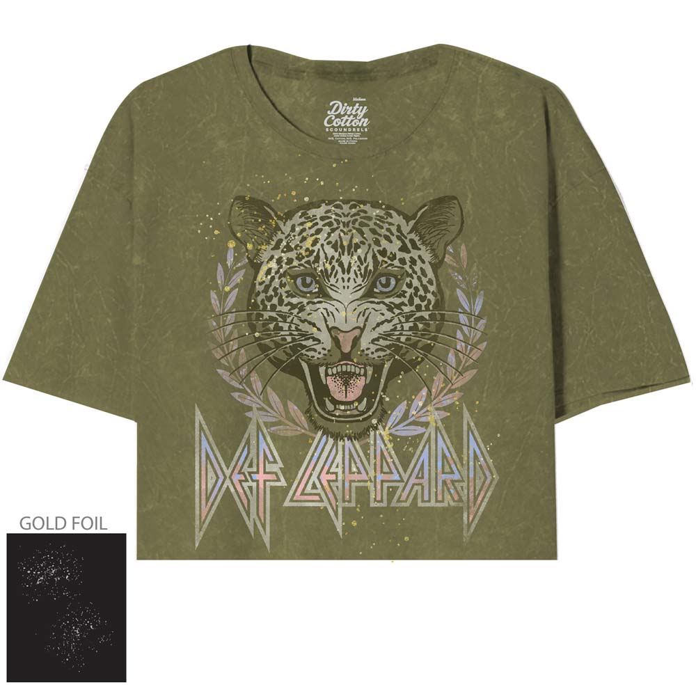 DEF LEPPARD Oversized Crop, Hood