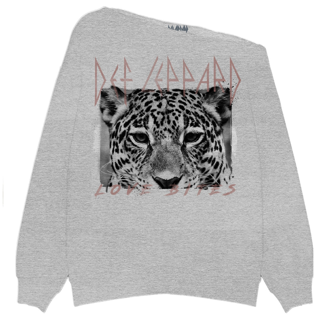 DEF LEPPARD Off The Shoulder Sweatshirt, Love Bites