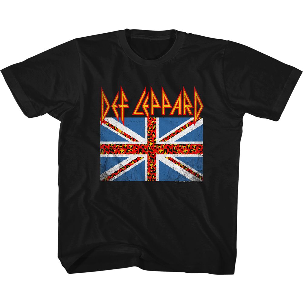 DEF LEPPARD Eye-Catching T-Shirt, LEOPARD FLAG