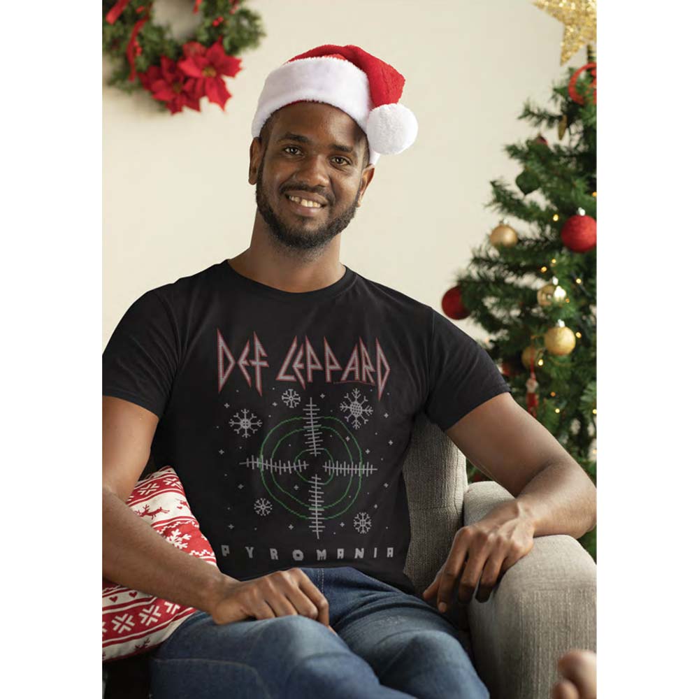 DEF LEPPARD Festive T-Shirt, Pyro Christmas