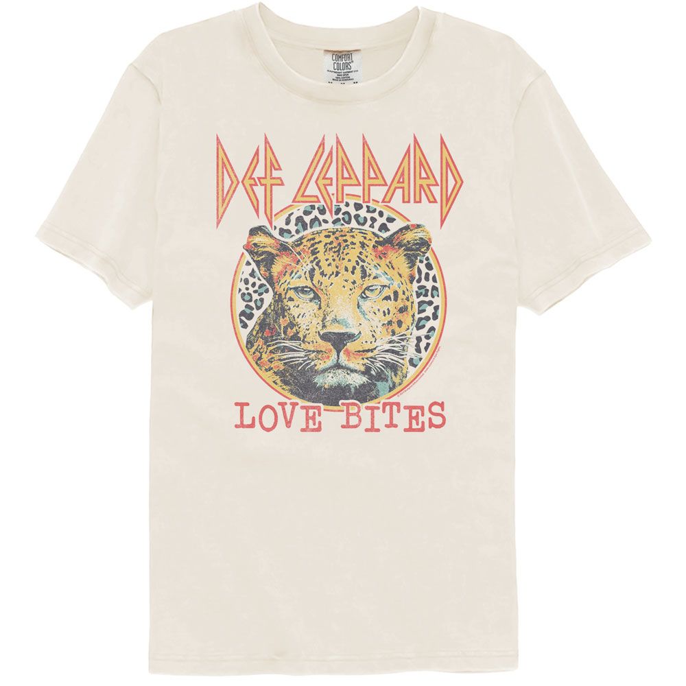 DEF LEPPARD Garment Dye T-Shirt, Love Bites