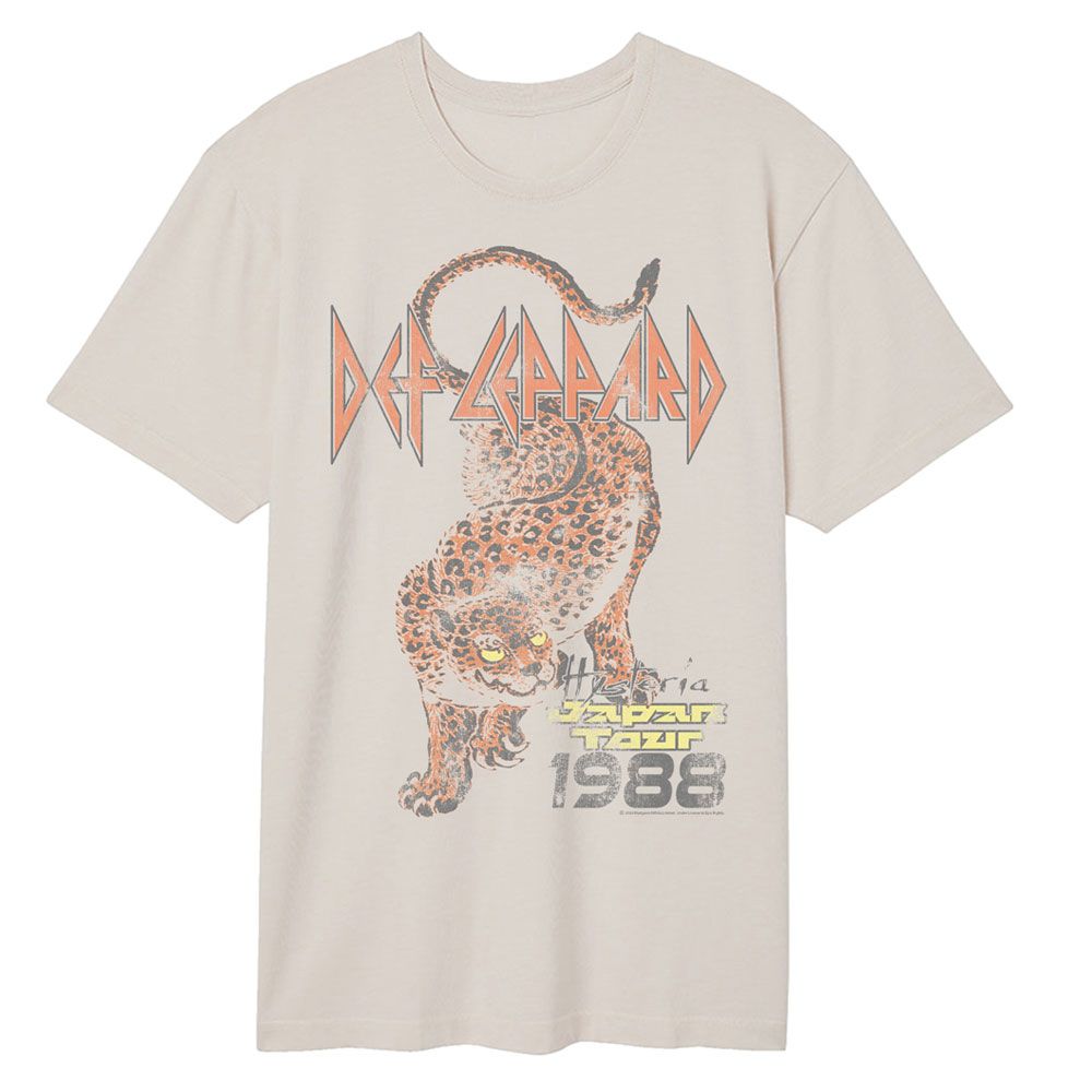 DEF LEPPARD Vintage Wash T-Shirt, Japan Tour 88