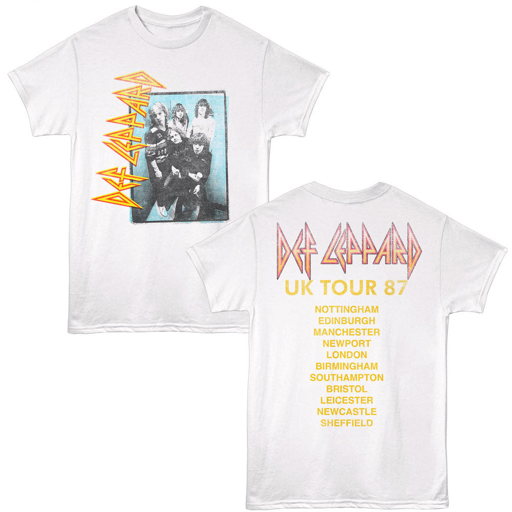 DEF LEPPARD Eye-Catching T-Shirt, UK TOUR 87