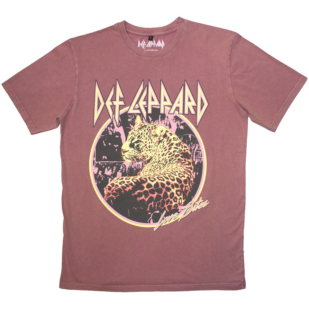 DEF LEPPARD Stone Wash T-Shirt, Love Bites