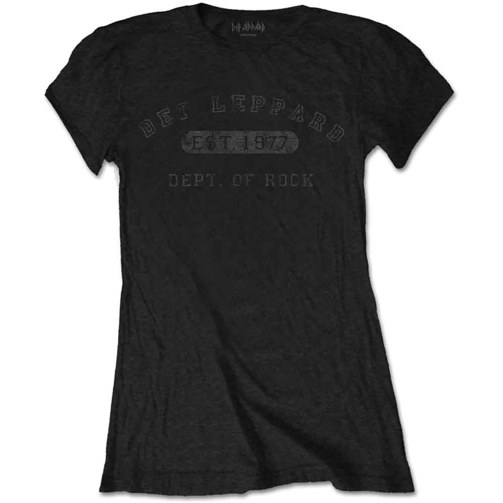 DEF LEPPARD Attractive T-Shirt, Collegiate Logo