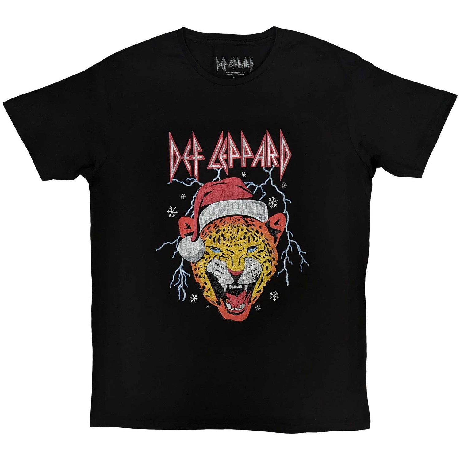 DEF LEPPARD Attractive T-Shirt, Holiday Leopard