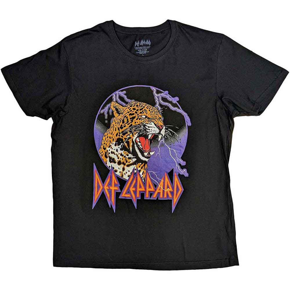 DEF LEPPARD Attractive T-shirt, Lightning Leopard