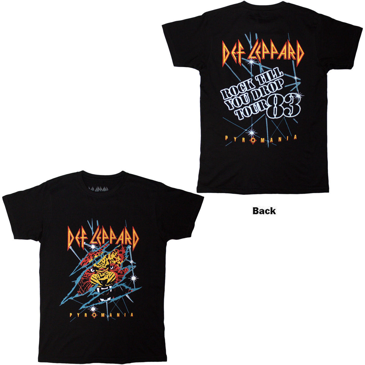 DEF LEPPARD Attractive T-Shirt, Rock Till You Drop