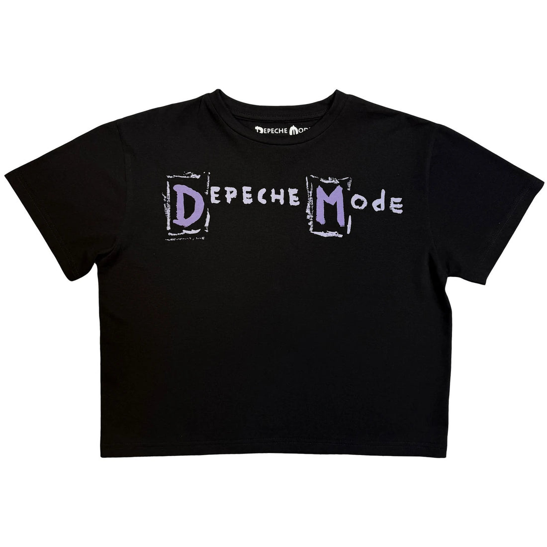 DEPECHE MODE Attractive Crop Top, Hand Painted Logo