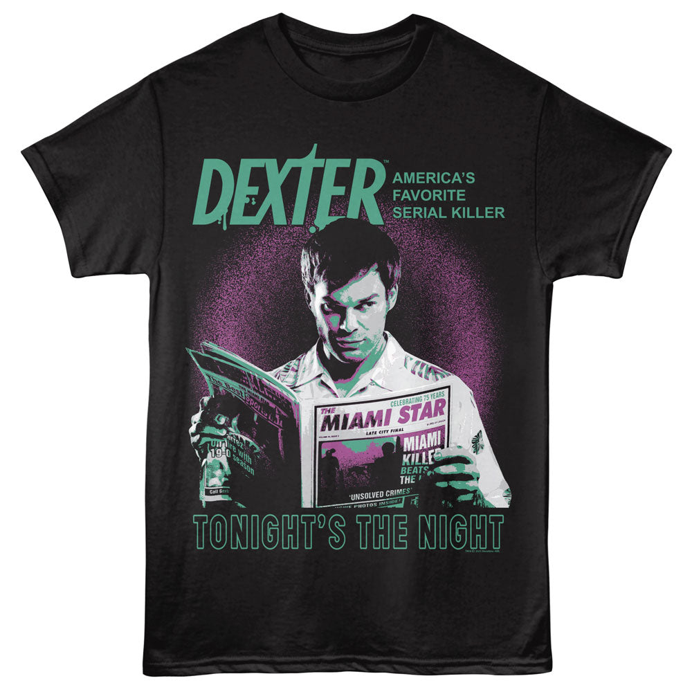 DEXTER Eye-Catching T-Shirt, TONIGHTS THE NIGHT
