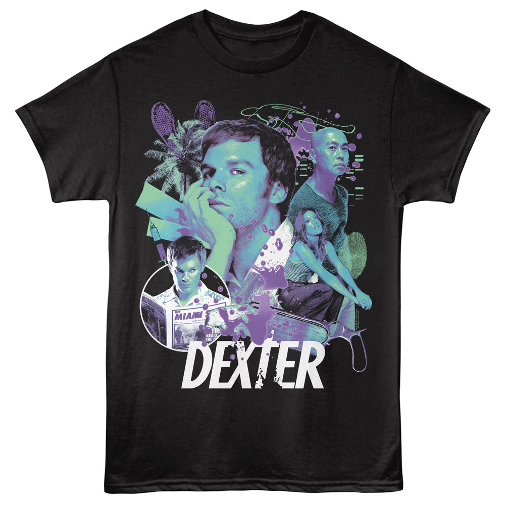 DEXTER Eye-Catching T-Shirt, NEON COLLAG