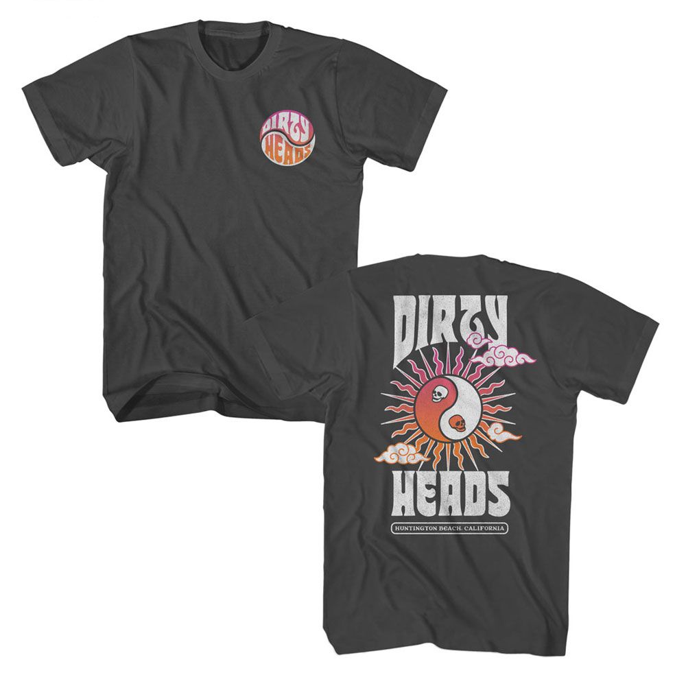 DIRTY HEADS Eye-Catching T-Shirt, Sun Skulls