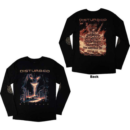 DISTURBED Attractive T-Shirt, European Tour &