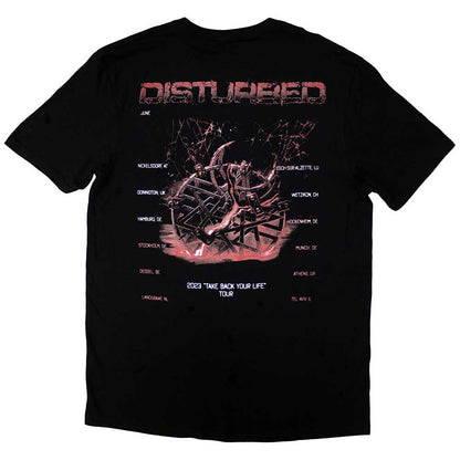 DISTURBED Attractive T-Shirt, European Tour &