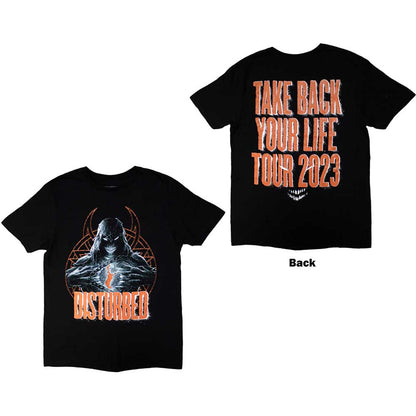 DISTURBED Attractive T-Shirt, European Tour &