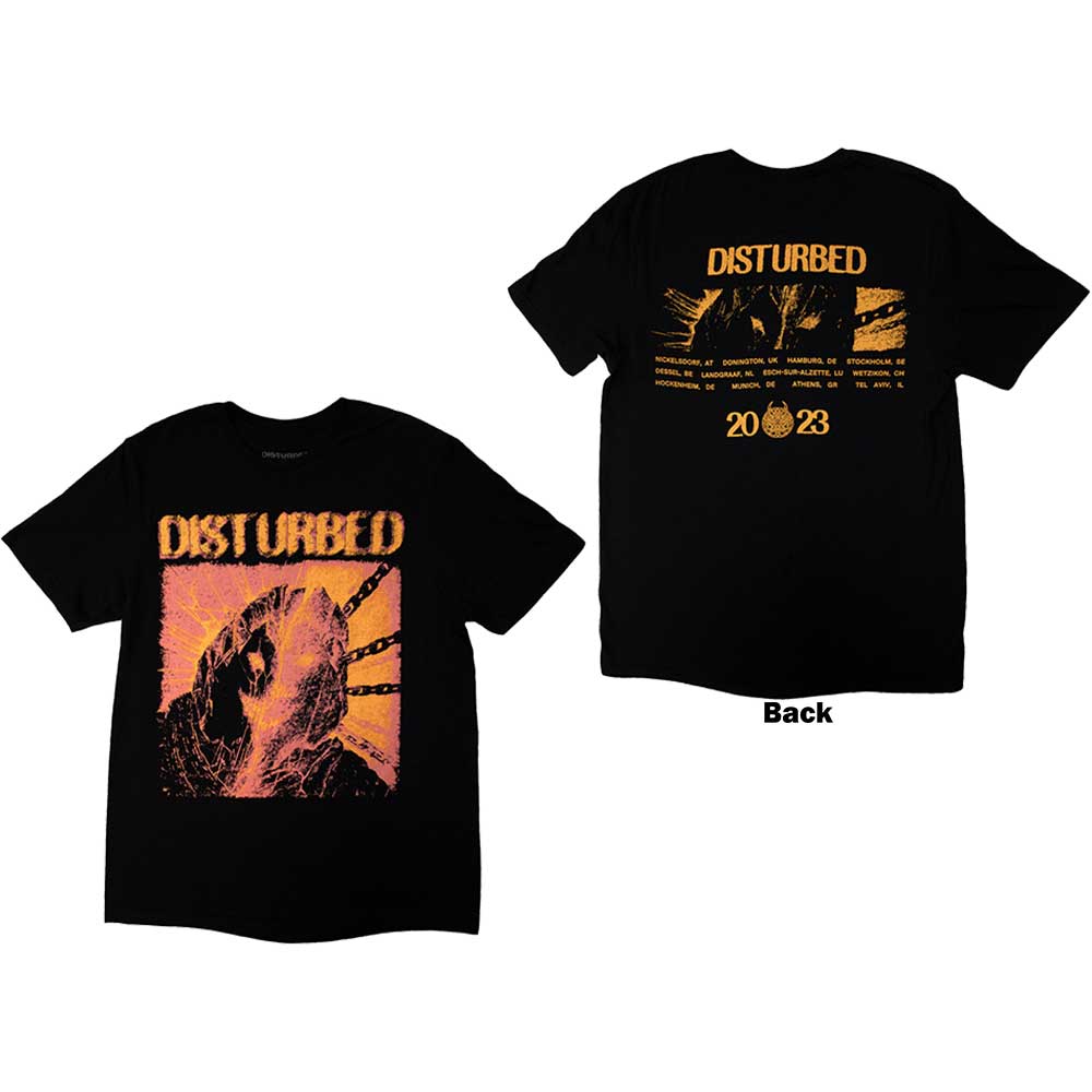 DISTURBED Attractive T-Shirt, European Tour &