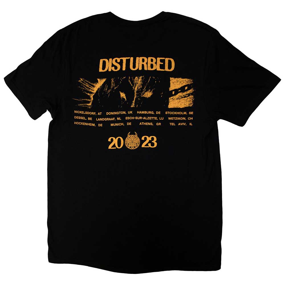 DISTURBED Attractive T-Shirt, European Tour &