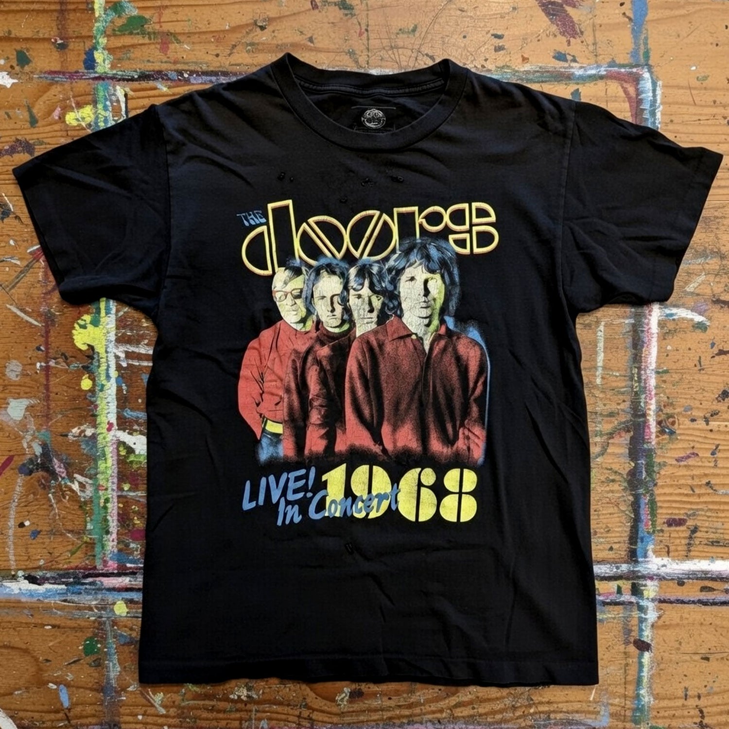 THE DOORS Carbon T-Shirt, Live In Concert &