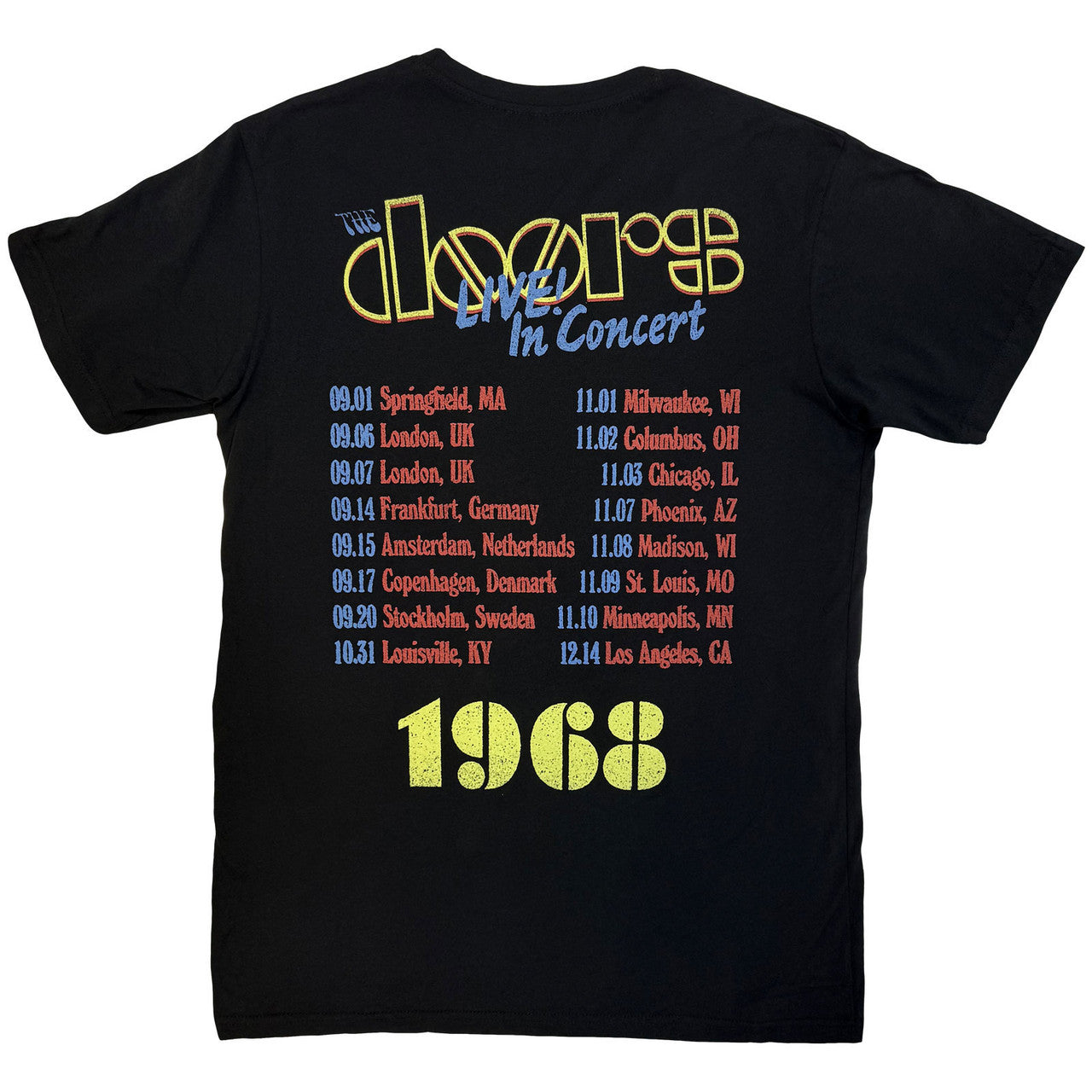 THE DOORS Carbon T-Shirt, Live In Concert &