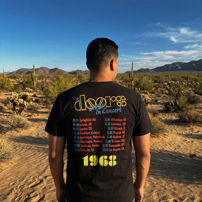 THE DOORS Carbon T-Shirt, Live In Concert &
