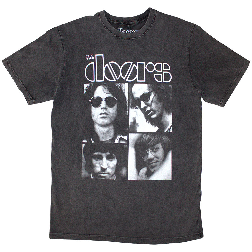 THE DOORS Stone Wash T-Shirt, Squares