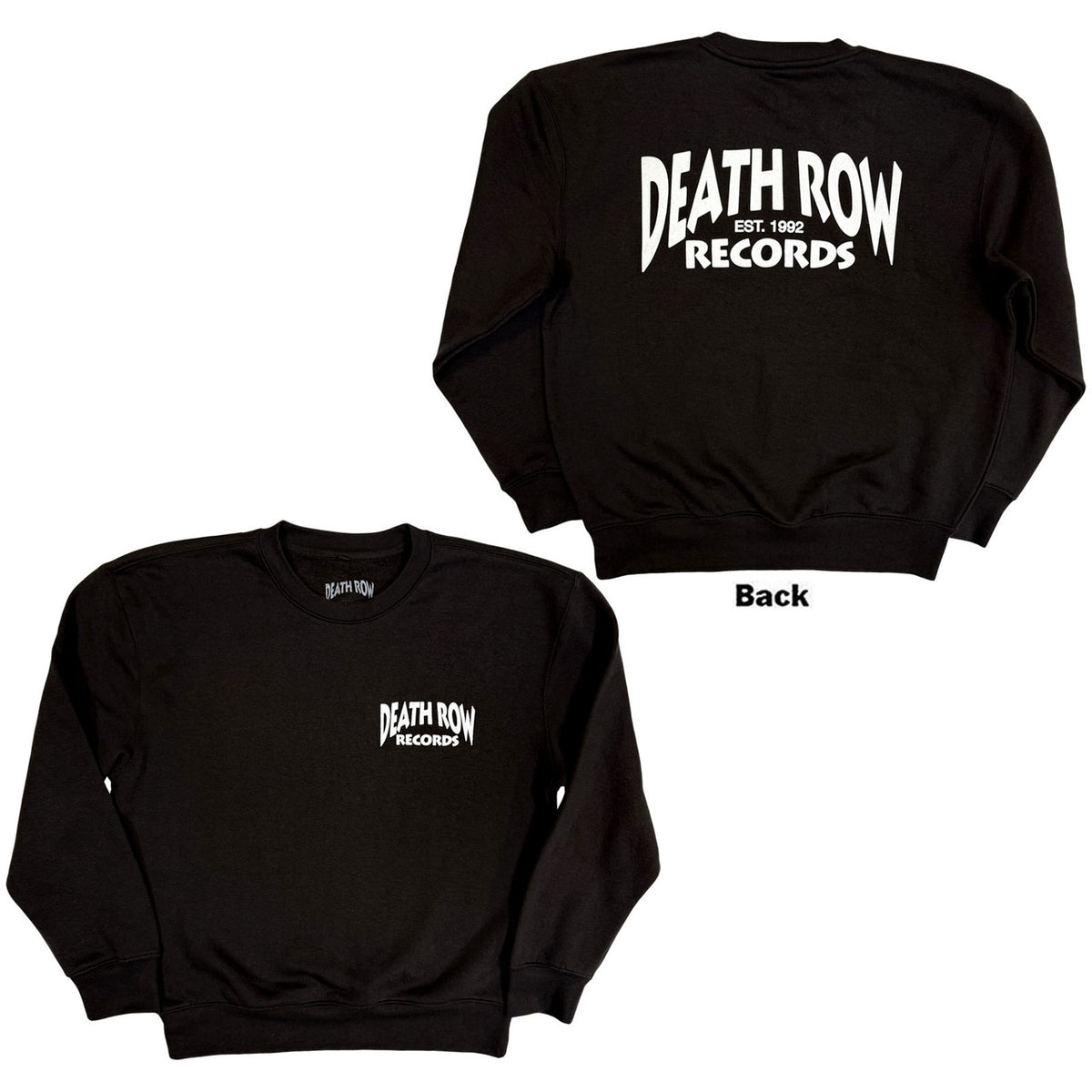 DEATH ROW RECORDS Attractive Sweatshirt, Logo