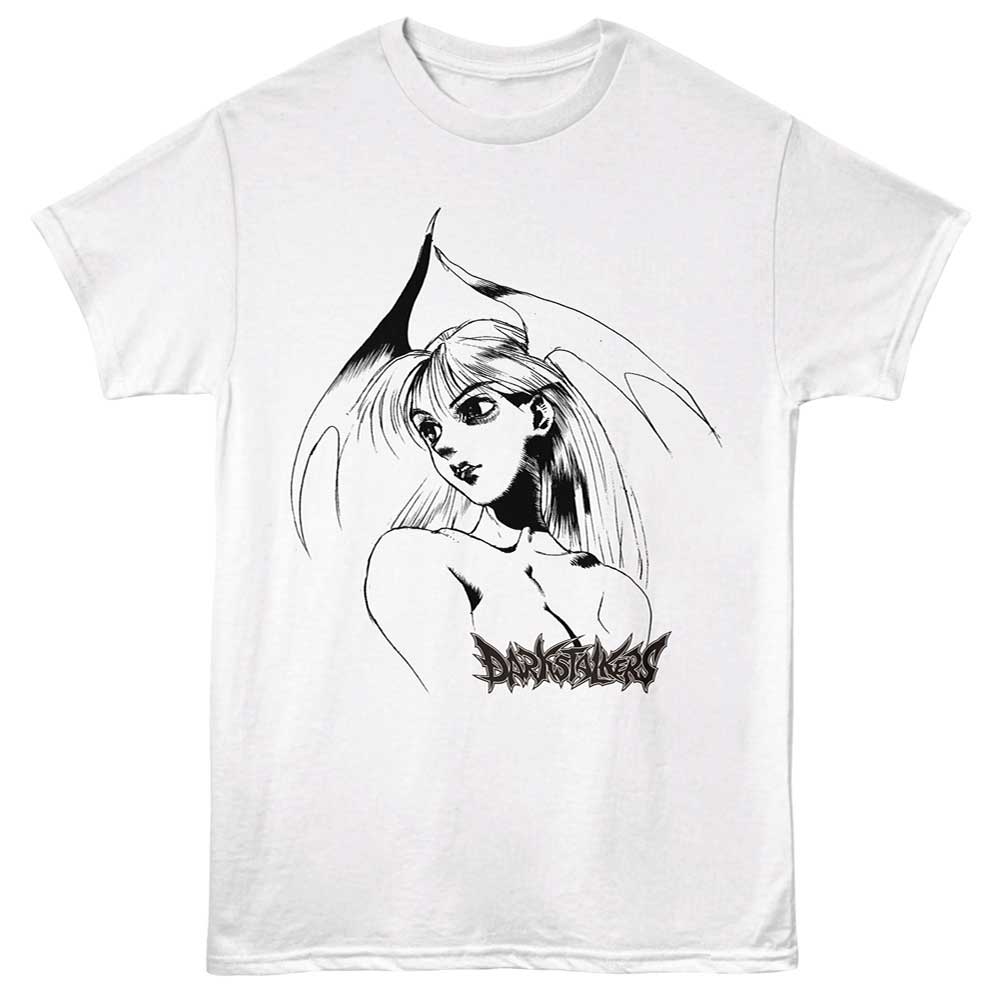 DARKSTALKERS Eye-Catching T-Shirt, MORRIGAN BUST