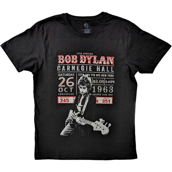 BOB DYLAN Attractive T-Shirt, Carnegie Hall '63
