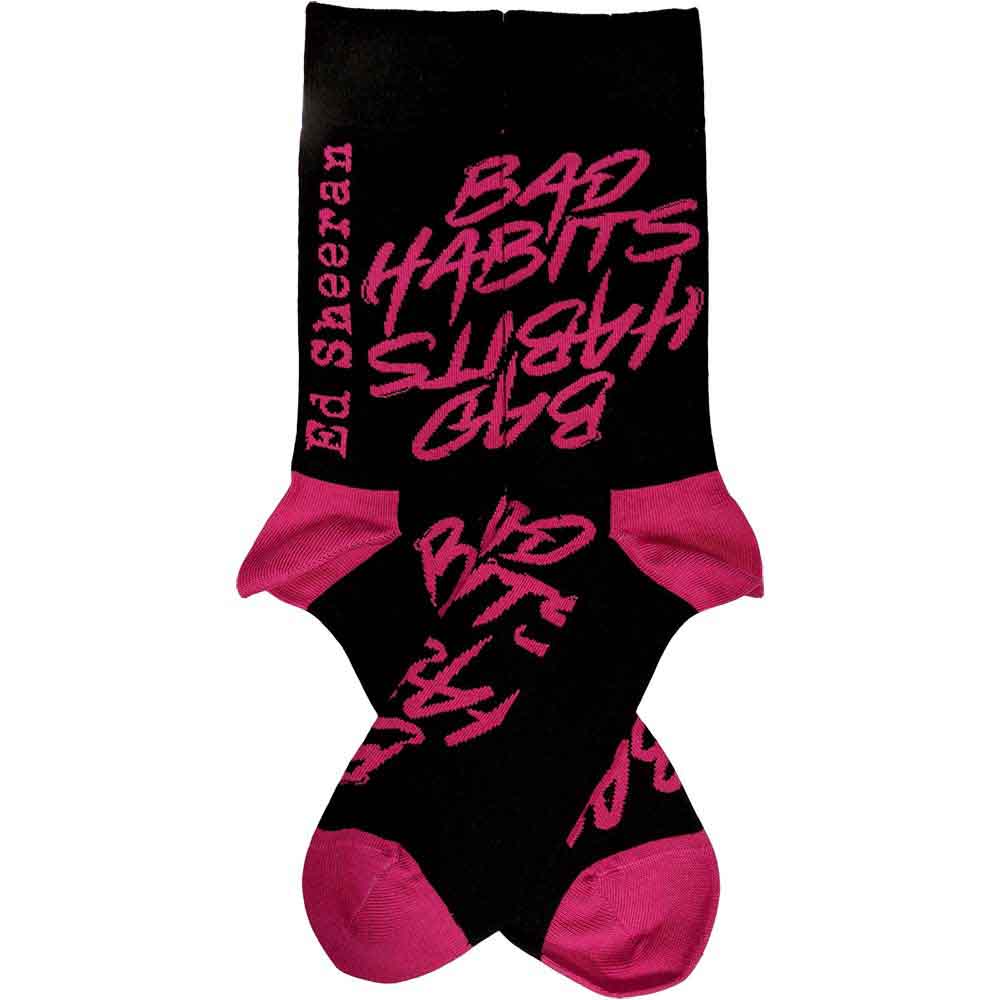 ED SHEERAN Unisex Ankle Socks, Bad Habits