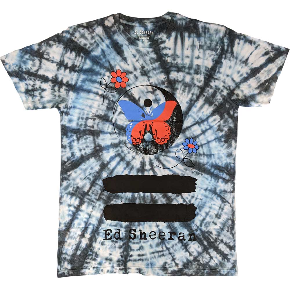 ED SHEERAN Attractive T-Shirt, Yin &amp; Yang Butterfly