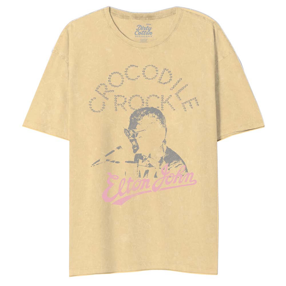 ELTON JOHN Mineral Wash T-Shirt, Rocking Crocodile