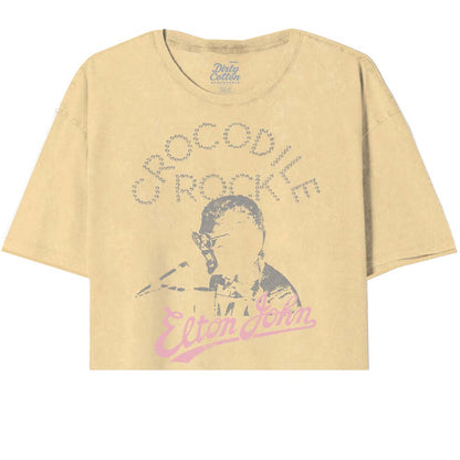 ELTON JOHN Oversized Crop, Rocking Crococodile