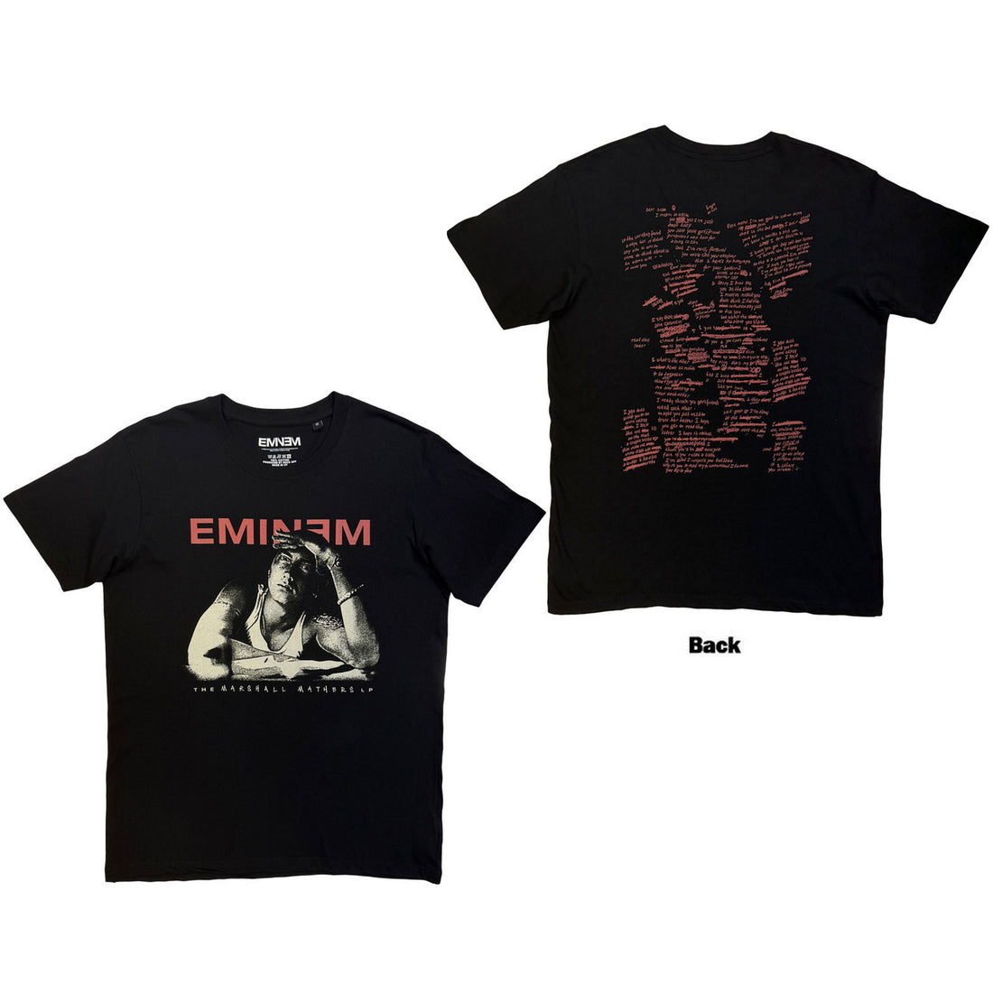 EMINEM Attractive T-Shirt, Script Lyrics