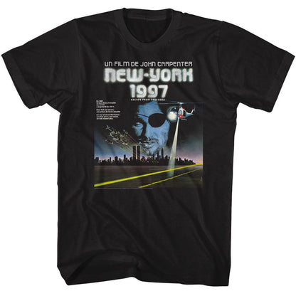 ESCAPE FROM NEW YORK Eye-Catching T-Shirt, FRENCH POSTER IMAGE