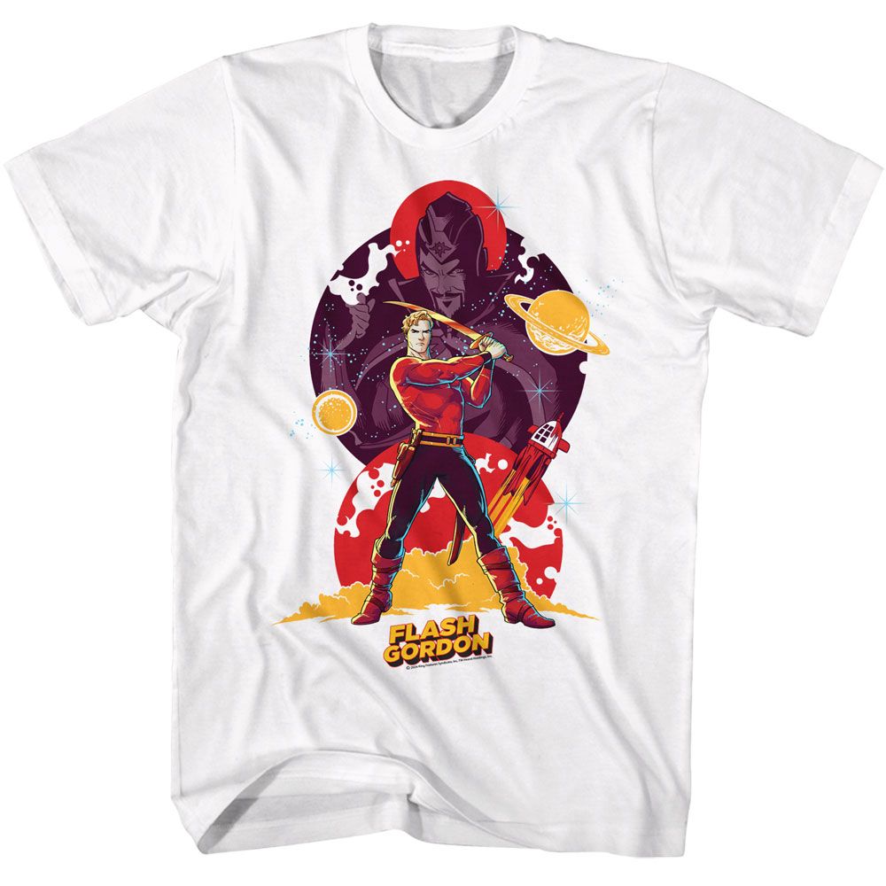 FLASH GORDON Eye-Catching T-Shirt, FLASH GORDON AND MING