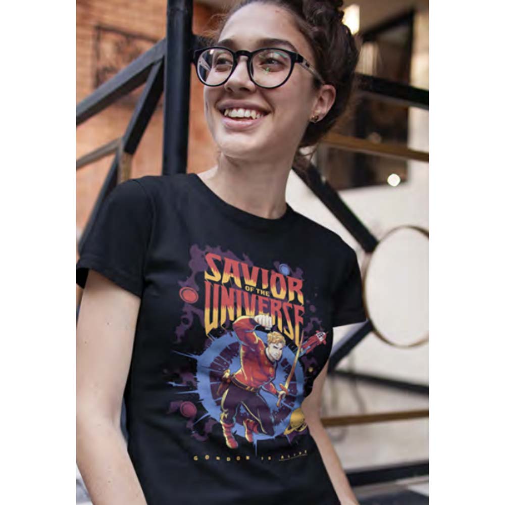 FLASH GORDON Eye-Catching T-Shirt, SAVIOR OF THE UNIVERSE