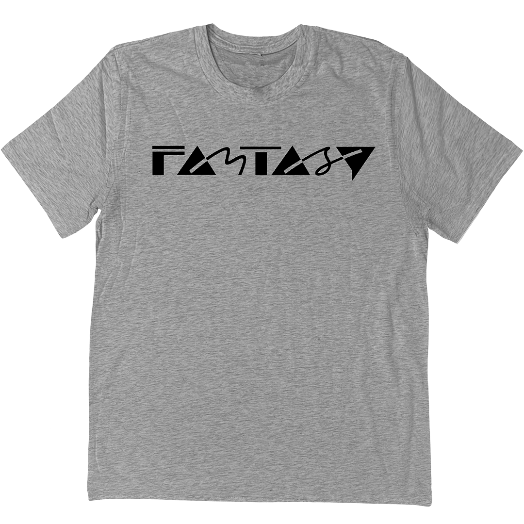 Fantasy Records 1 Color Logo T-Shirt In Heather Grey