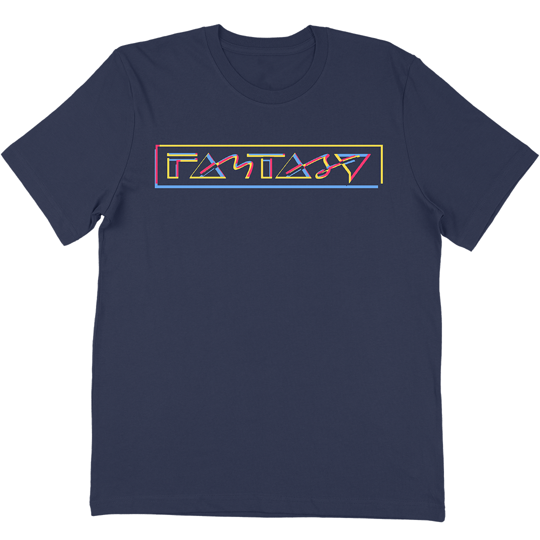 Fantasy Records 3 Color Square T-Shirt In Navy