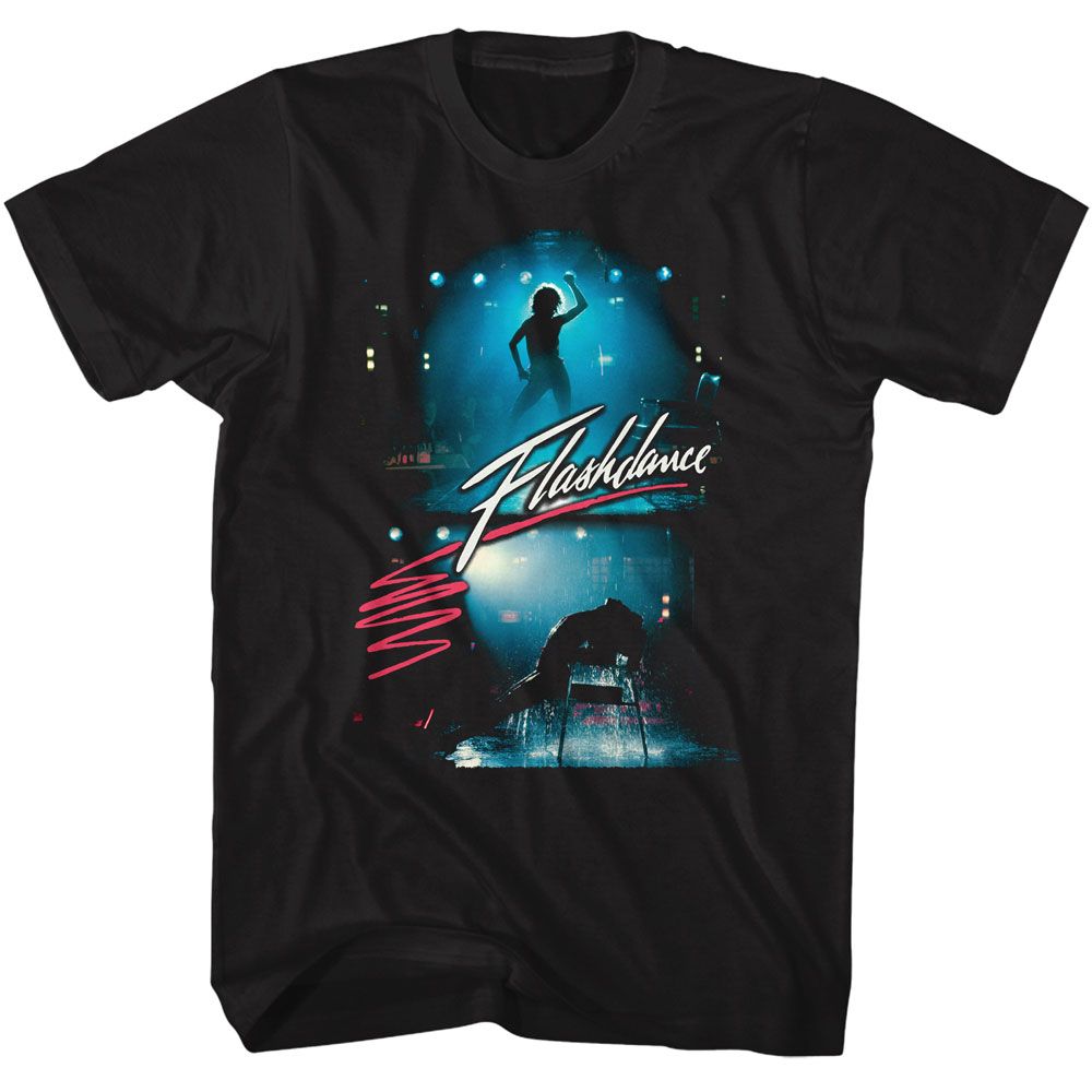 FLASHDANCE Eye-Catching T-Shirt, FLASHDANCE BACKLIT PERFORMING