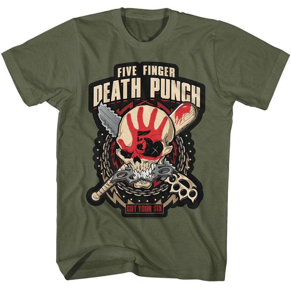 FIVE FINGER DEATH PUNCH Eye-Catching T-Shirt, Got Your Six